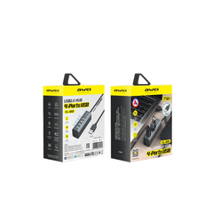 Awei CL-122T Type-C Hub to USB 2.0 with 4 Ports - Space Gray