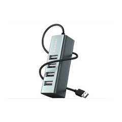 Awei CL-122T Type-C Hub to USB 2.0 with 4 Ports - Space Gray